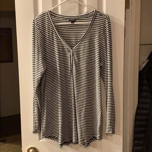 Torrid striped long sleeve shirt